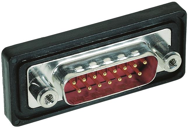 HARTING-09677097615 Steckverbinder, D-Sub Conn D-Sub M 9 POS Solder Cup ST Panel Mount 9 Terminal 1 Port