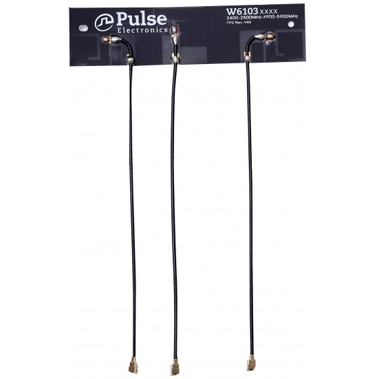 Pulse Electronics-W6103B0100 Antennas Antenna FPC -2dBi Gain 2500MHz/5900MHz Bag