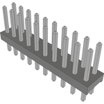 Conn Unshrouded Header HDR 20 POS 2mm Solder ST Top Entry Thru-Hole Bulk