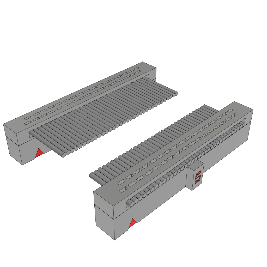 Samtec-FFSD-17-D-90.00-01-N Flachband Kabelbaugruppen Cable Assembly 2.286m 30AWG 1.27mm 34 to 34 POS IDC Connector to IDC Connector F-F TIGER EYE™ Bulk