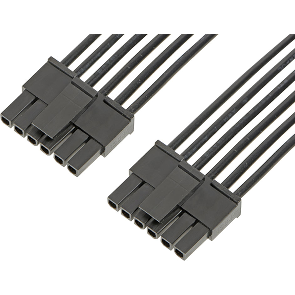 Molex-2147502061 Assemblage de câble autre Cable Assembly UL 10002 0.15m 18AWG Wire to Board to Wire to Board 6 to 6 POS F-F Crimp-Crimp Bag