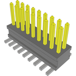 Conn Unshrouded Header HDR 18 POS 1.27mm Solder ST Top Entry SMD TIGER CLAW™ Tube