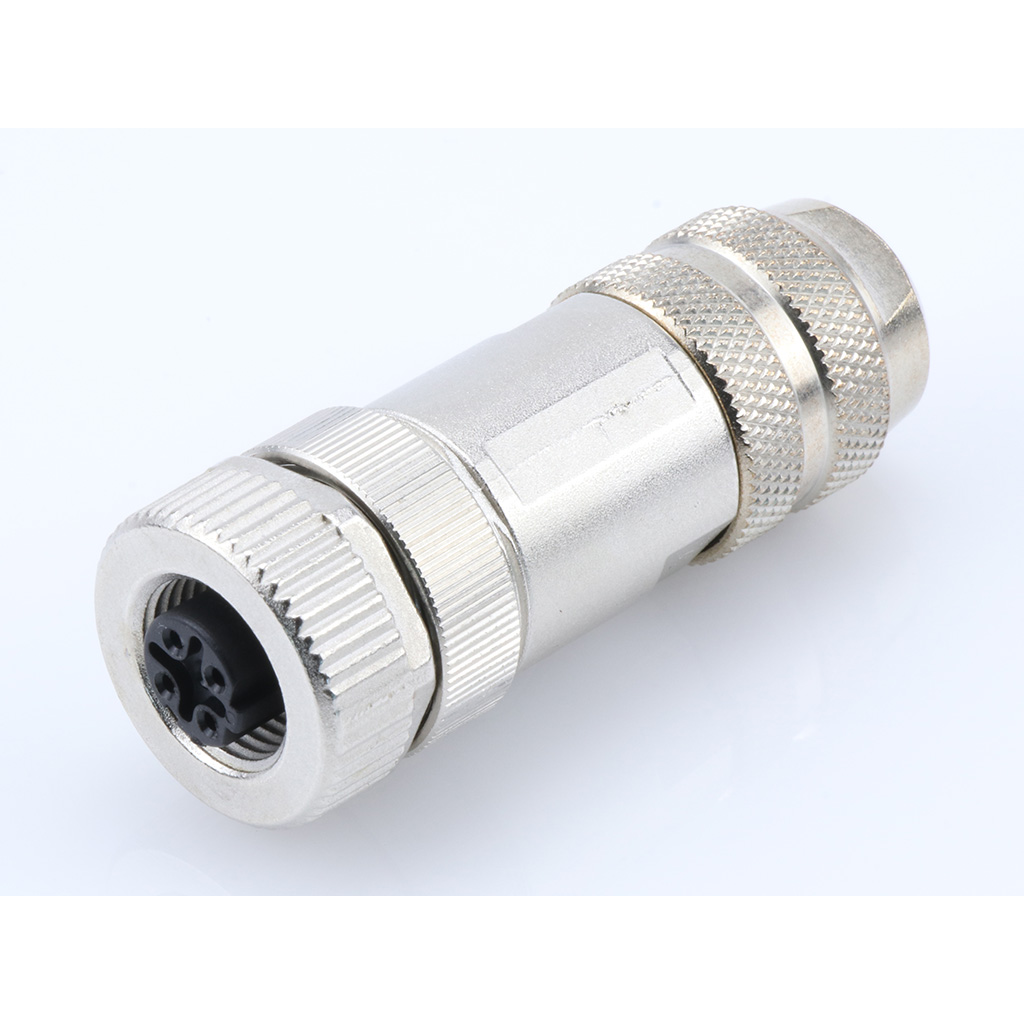 Molex-1300470037 Steckverbinder, rund Micro-Change (M12) PROFINET Field Attachable Connector 4 Poles D-Coded Straight Female Shielded Screw Termination Cable Diameter 6.00-8.00mm