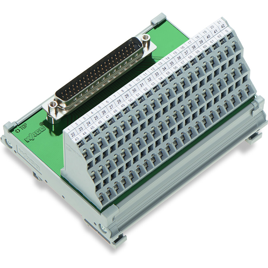 WAGO-289-710 Schnittstellenmodule Interface Module, with HD-Sub-D Male Connector, 62-Pole, with shield connection
