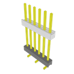 Conn Board Stacker HDR 6 POS 2.54mm Solder ST Top Entry Thru-Hole Bulk