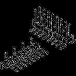 Amphenol Communications Solutions-54201-S0806ALF Cabezales del conector y receptáculos PCB BergStik®, Board to Board connector, Unshrouded vertical header, Surface Mount, Single Row, 6 Positions, 2.54 mm (0.100in) Pitch