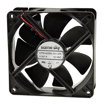 Same Sky (formerly CUI Devices)-CFM-A225V-231-445 Gebläse und Lüfter DC Fan Axial omniCOOL Bearing 24V 10V to 27.6V 108.2CFM 44.5dB 120 X 120 X 25mm