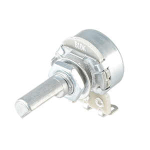 Same Sky (formerly CUI Devices)-PTN16-D100115K1B1 Gradateurs de résistance, de potentiomètres et de rhéostats 16.5 mm, Horizontal, Linear, 100 kO, Through Hole, Knurled Shaft Single Section Rotary Potentiometer