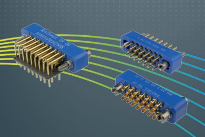 Radiall-MB05M85G100IS Connector Rectangular Conn Rectangular M 5 POS Solder Pot ST Panel Mount