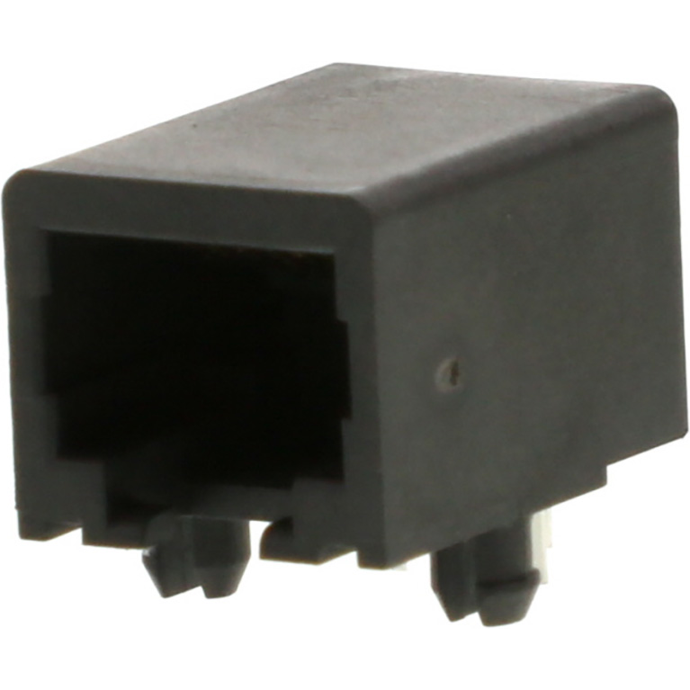 Molex-43202-6101 Steckverbinder, Telefon und Telekommunikation Conn RJ-11 F 6 POS 1.27mm Solder RA Thru-Hole 6 Terminal 1 Port Modular Jack 6/6 Cat 3 Tray