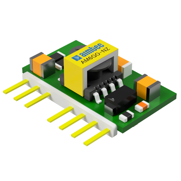 Aimtec-AM6GO-4824SNZ Convertidor de CC a CC y módulo del regulador de conmutación Module DC-DC 48VIN 1-OUT 24V 0.25A 6W 7-Pin Box