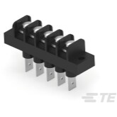 TE Connectivity-JC6-Q307-05 Steckverbinder, Klemmenblöcke Conn Barrier Strip 5 POS 9.53mm Faston ST Panel Mount 20A/Contact Package