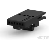 TE Connectivity-487545-3 分立接线罩连接器 Conn Housing RCP 6 POS 1.27mm Crimp ST Cable Mount Black Carton