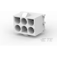 TE Connectivity-350711-1 Steckverbinderleisten und Leiterplattenbuchsen Conn Shrouded Header (4 Sides) HDR 6Power POS 6.35mm Solder ST Top Entry Thru-Hole Bag