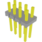Conn Unshrouded Header HDR 8 POS 2.54mm Solder ST Top Entry Thru-Hole Bulk