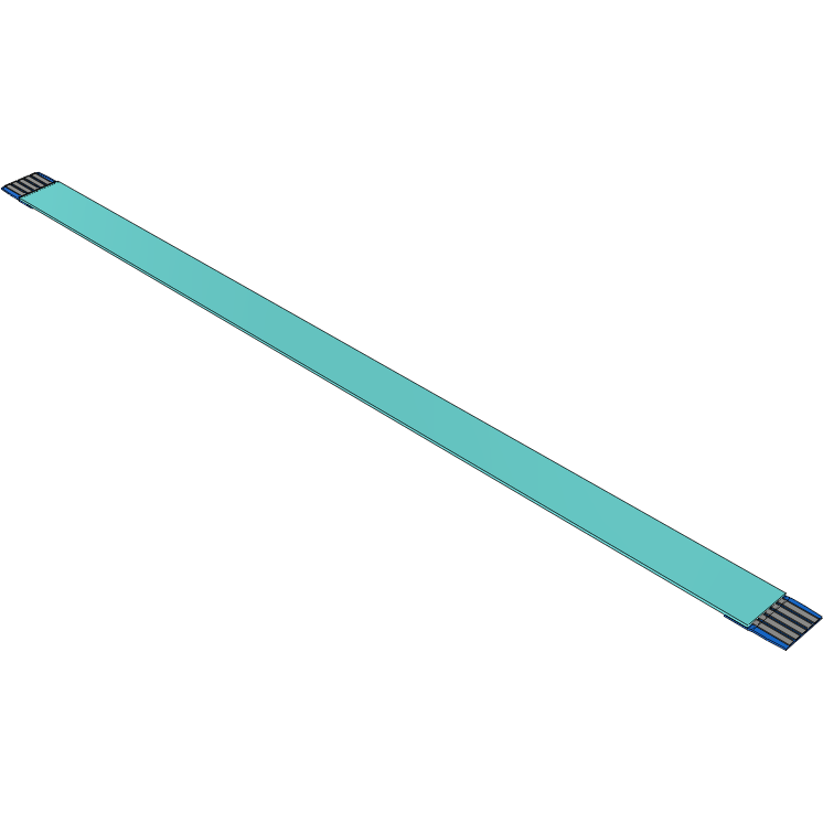 Samtec-FJ-05-D-04.25-4 Flachband Kabelbaugruppen Cable Assembly 0.107m 1mm 5 to 5POS FFC to FFC Bulk