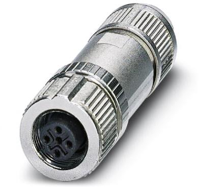 PHOENIX CONTACT-1432868 Sensor Accessories Bus system connector, PROFIBUS (12 Mbps), 2-position, shielded, Socket straight M12