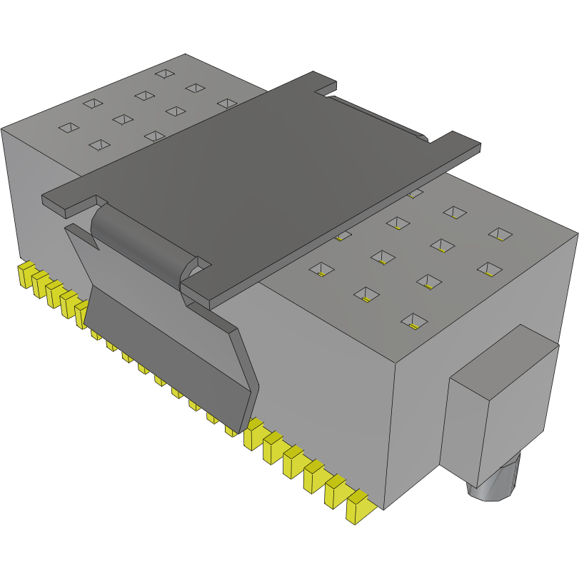 Samtec-SOLC-110-02-S-Q-A-P-TR Steckverbinderleisten und Leiterplattenbuchsen Conn Socket Strip SKT 40 POS 0.635mm Solder ST SMD T/R