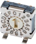 Same Sky (formerly CUI Devices)-RDS-4S-7229-R-TR DIP-Schalter Switch DIP N.O./N.C. SP4T 4 Raised Arrow 0.1A 50VDC Gull Wing 1.27mm SMD