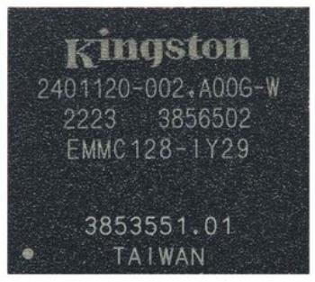 Kingston Technology-EMMC128-IY29-5B101 Flash TLC NAND Flash Serial e-MMC 3.3V 1T-bit 1T/256G/128G x 1/4-bit/8-bit 153-Pin FBGA