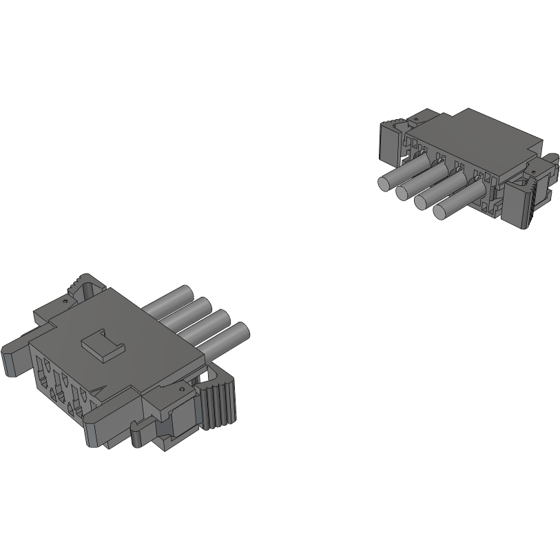 Samtec-MPSS-04-16-T-23.78-DR-NDS Cable Assembly AC Power Cable Assembly 0.604m Power to Power 4 to 4 POS SKT-SKT Crimp-Crimp 16AWG