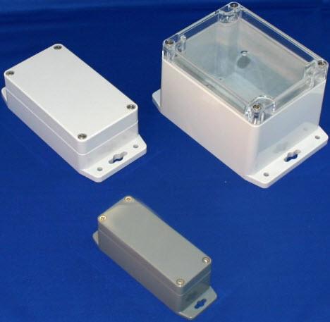 Bud Industries-PN-1323-CMB Kästen, Gehäuse und Gestelle Clear/Light Gray Polycarbonate Bracket Mount NEMA 4X Enclosure