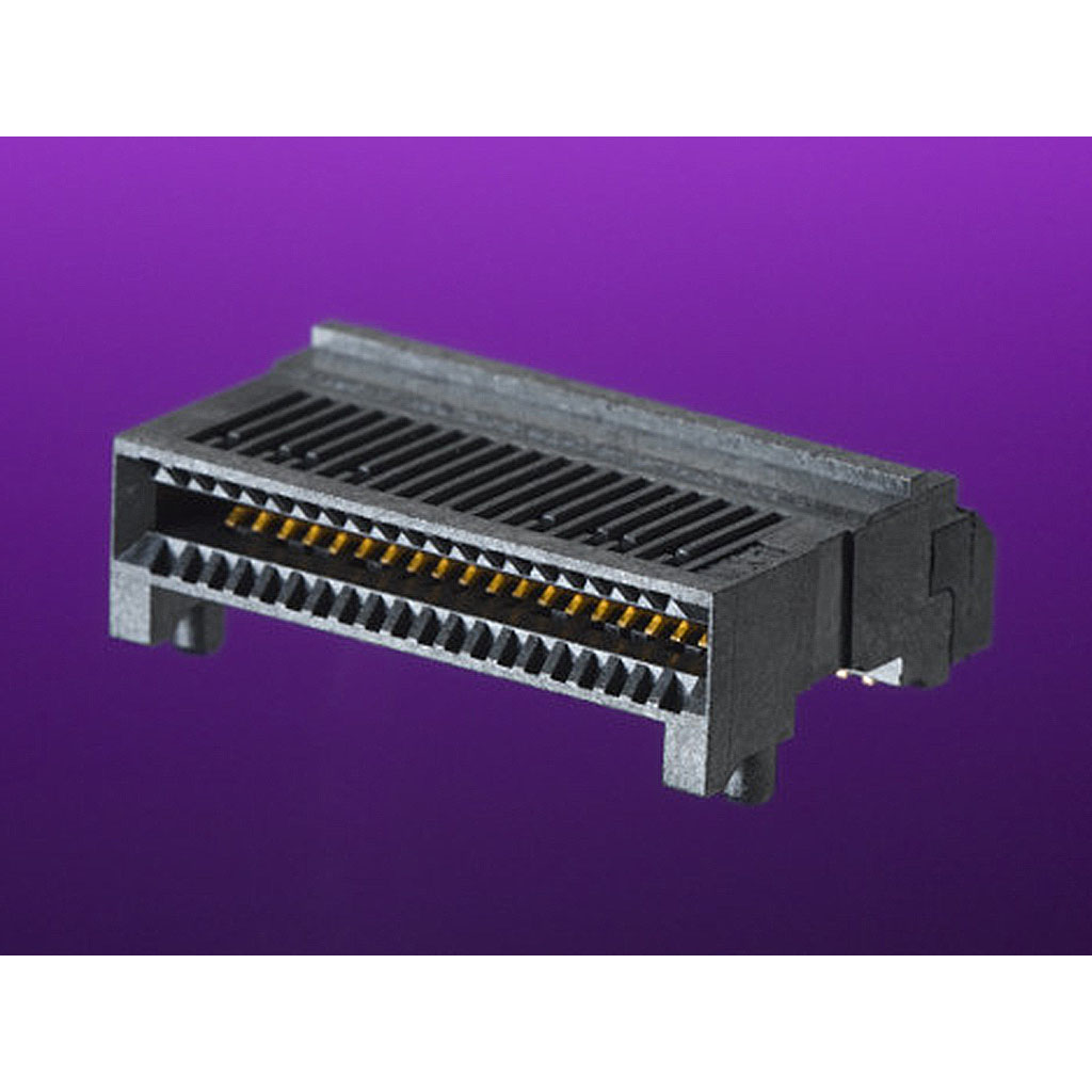 Molex-1704320003 电话及电信连接器 Conn zQSFP+ RCP 38 POS 0.8mm Solder RA SMD 38 Terminal 1 Port T/R