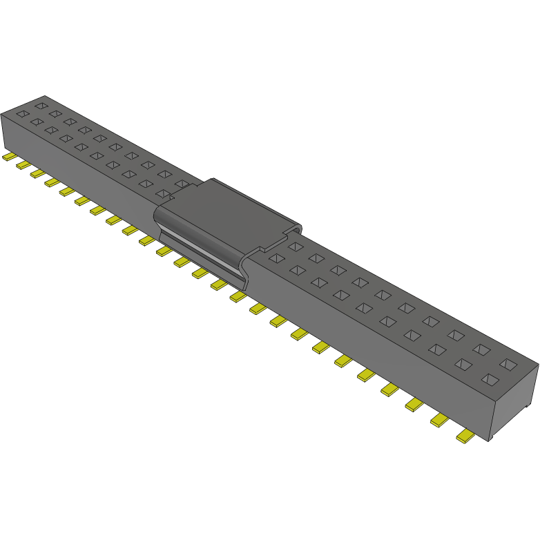 Samtec-CLP-125-02-H-D-A-P-TR Cabezales del conector y receptáculos PCB Conn Socket Strip SKT 50 POS 1.27mm Solder ST Top Entry SMD TIGER CLAW™ T/R