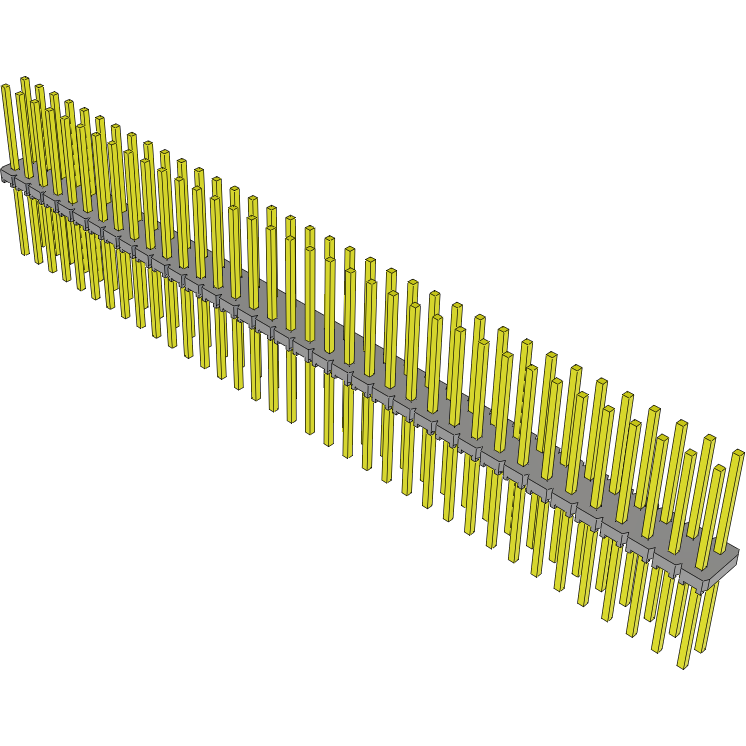 Samtec-MTLW-136-10-G-D-395 Steckverbinderleisten und Leiterplattenbuchsen Conn Unshrouded Header HDR 72 POS 2.54mm Solder ST Top Entry Thru-Hole Bulk