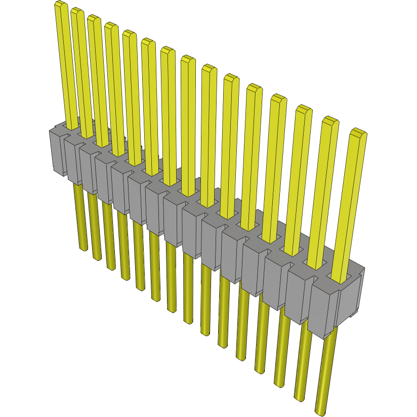Samtec-MTMS-115-55-G-S-275 Steckverbinderleisten und Leiterplattenbuchsen Conn Unshrouded Header HDR 15 POS 1.27mm Solder ST Top Entry Thru-Hole Tube