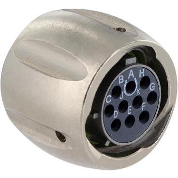 Eaton-UT0X612E10SY Steckverbinder, rund Conn Circular SKT 10 POS Solder Cup ST Cable Mount 10 Terminal 1 Port