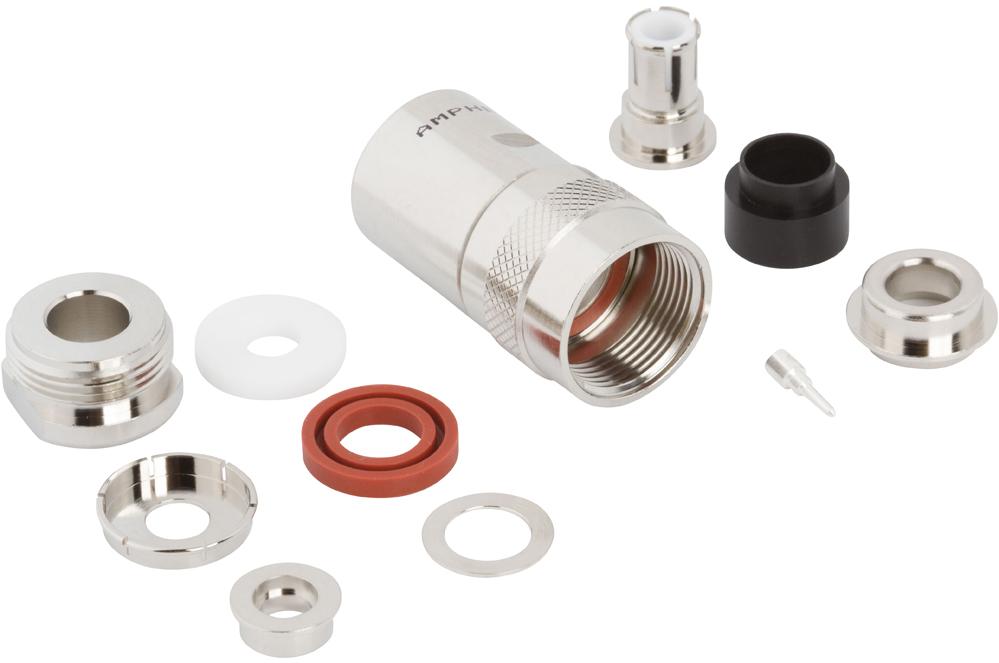 Amphenol RF-000-53100 Connector RF Conn Triax 0Hz to 0.3GHz 50Ohm Clamp ST Cable Mount PL Silver