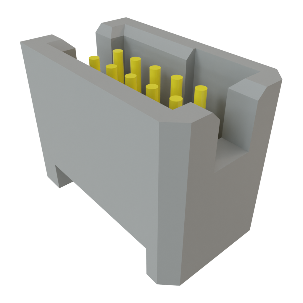 Samtec-TFM-105-11-S-D Steckverbinderleisten und Leiterplattenbuchsen Conn Shrouded Header (4 Sides) HDR 10 POS 1.27mm Solder ST Top Entry Thru-Hole TIGER EYE™ Tube