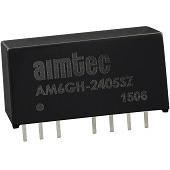 Aimtec-AM6GH-2405DH30Z DC/DC-Wandler und Spannungsreglermodul Module DC-DC 24VIN 2-OUT -5V/5V -0.6A/0.6A 6W 6-Pin SIP Module