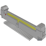 Conn Ejector Header HDR 50 POS 1.27mm Solder RA Side Entry Thru-Hole Tube