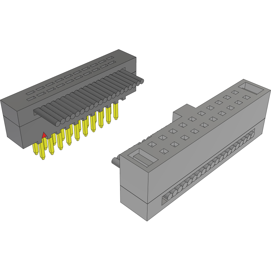 Samtec-FFMD-10-T-03.50-01-N-R Flachband Kabelbaugruppen Cable Assembly Flat Ribbon 0.088m 30AWG IDC Connector to IDC Connector 20 to 20 POS PL-SKT IDT-IDT Bulk