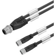 Weidmuller-9457490150 Sensor Accessories Sensor/Actuator 1.5m M12 Circular to 3M8 Circular 3 to 3 Position PL-RCP/RCP