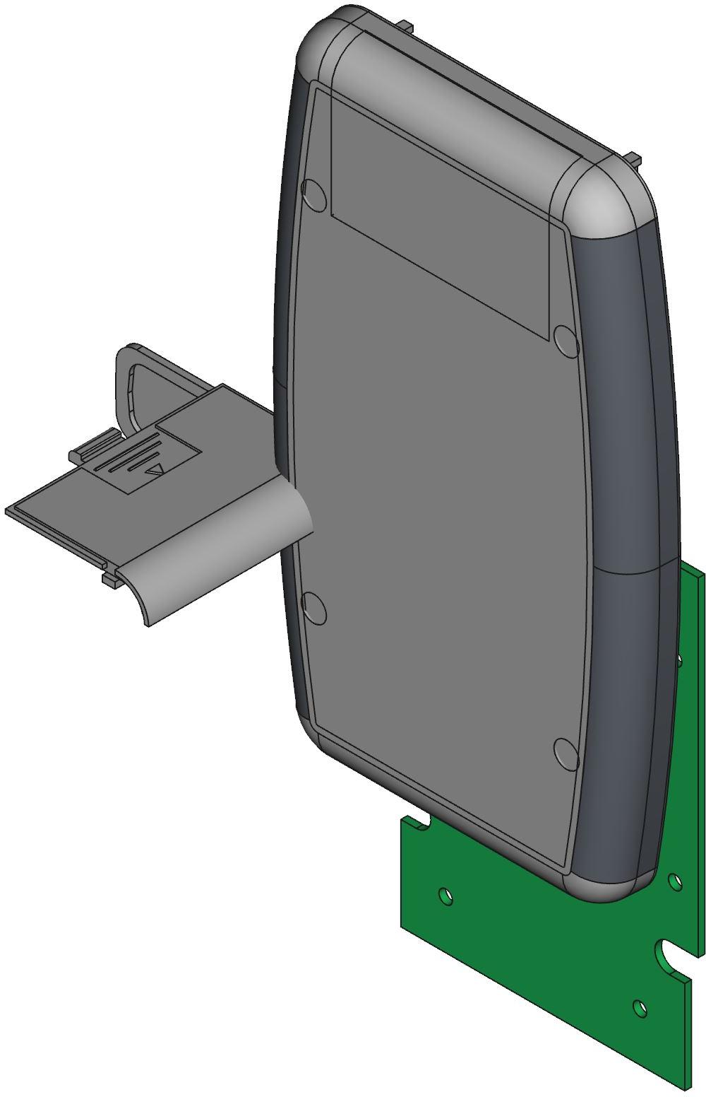Hammond Manufacturing-1553DBKBAT Black Acrylonitrile Butadiene Styrene Hand Held Enclosure