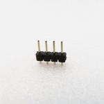 Conn Unshrouded Header HDR 4 POS 2mm Solder ST Top Entry Thru-Hole