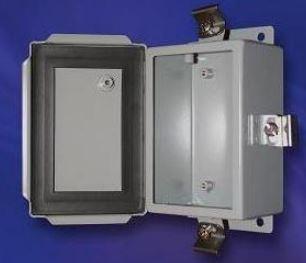 Bud Industries-SN-3708 Cajas, compartimentos y anaqueles Gray Steel Bracket Mount NEMA Sheet Metal Box