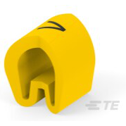 TE Connectivity-EC1480-000 Marqueurs de câble Cable Markers Pre-Marked Push On Polyvinyl Chloride Yellow Reel