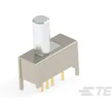 TE Connectivity-MHS133G04 Interruttore a slitta Switch Slide SP3T Top Slide 20VAC 20VDC 0.4VA PC Pins Thru-Hole Tray