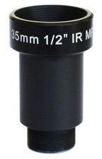 Basler AG-2000036379 Optische Linsen Evetar S-mount lens, fixed focal length of 35 mm, F2.5. With IR-cut filter. This is a 1/2 inch lens for color cameras