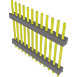 Conn Board Stacker HDR 12 POS 2.54mm Solder ST Top Entry Thru-Hole Bulk