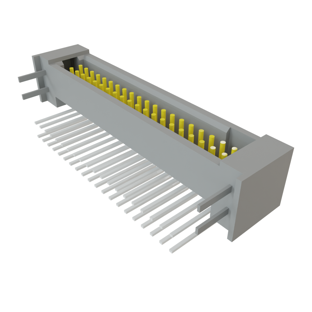 Samtec-TFM-120-01-L-D-RE2-WT Steckverbinderleisten und Leiterplattenbuchsen Conn Shrouded Header (4 Sides) HDR 40 POS 1.27mm Solder RA Side Entry Thru-Hole TIGER EYE™ Tube