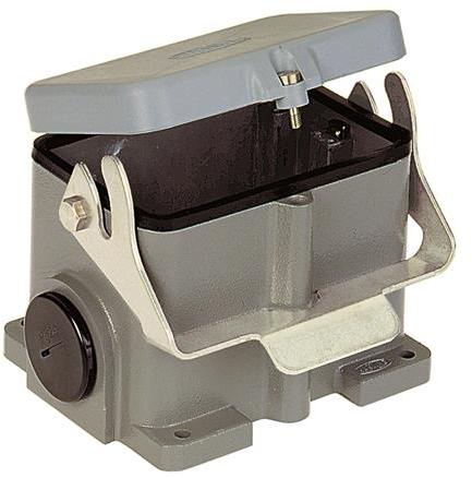 HARTING-09300482296 Schrumpfbalgenadapter Surface Mount Housing 90° 48B Shell Size Powder Die Cast Aluminum Single Lock Han®
