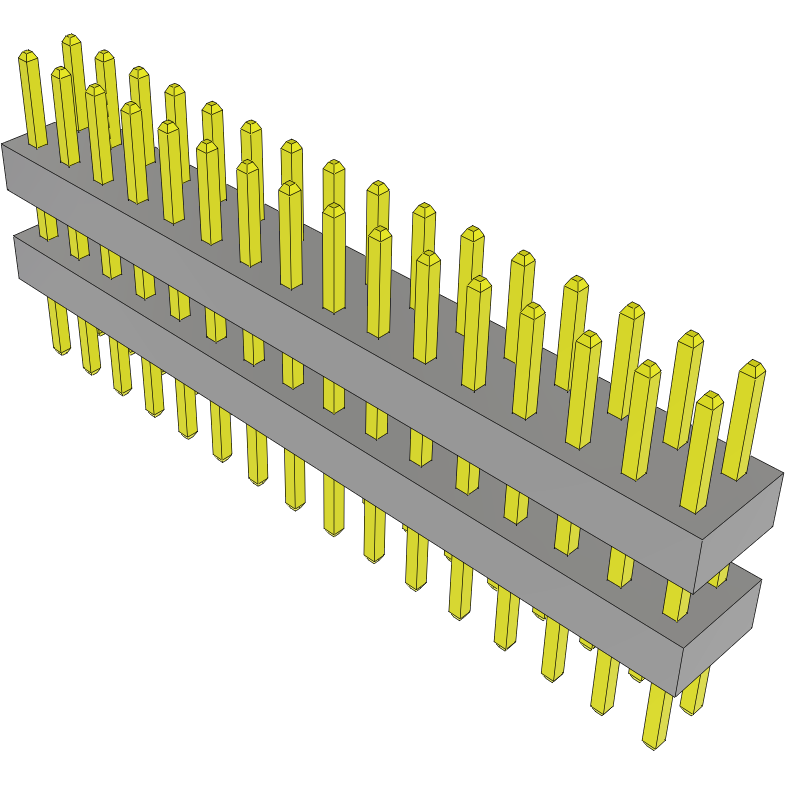 Samtec-TW-16-03-L-D-240-145 Steckverbinderleisten und Leiterplattenbuchsen Conn Board Stacker HDR 32 POS 2mm Solder ST Top Entry Thru-Hole Bulk