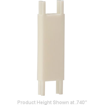 Bivar-460-160 Lighting Accessories LED Mount, Vertical, 0.160in., 3mm or 5mm LED, 2 Lead, Square, Molded Nylon, White