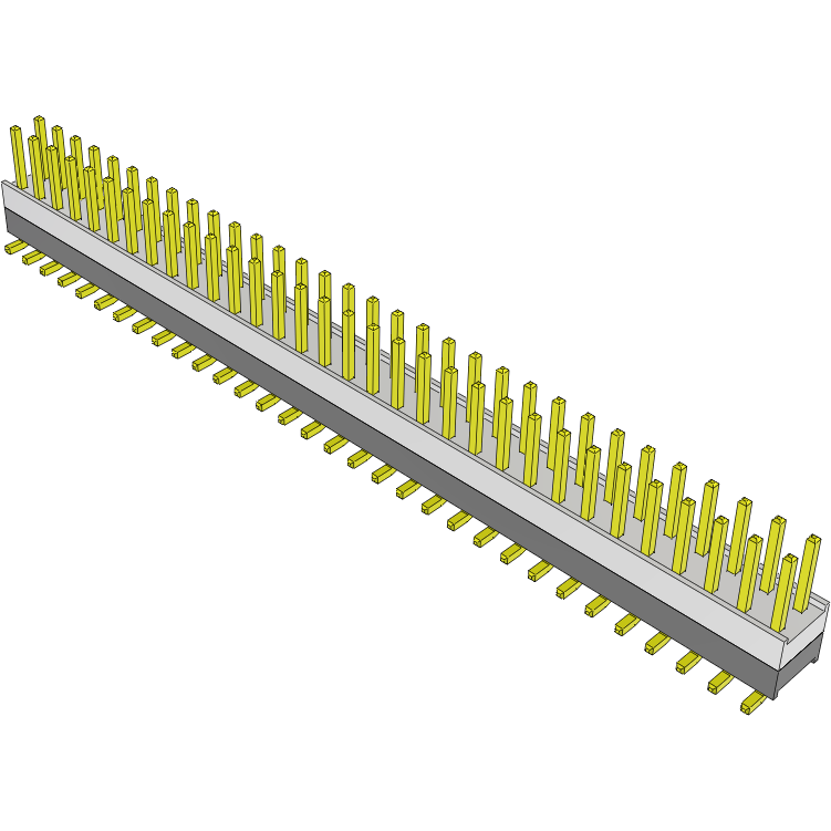 Samtec-HW-32-08-G-D-250-SM Connector Headers and PCB Receptacles Conn Board Stacker HDR 64 POS 2.54mm Solder ST Top Entry SMD Tube