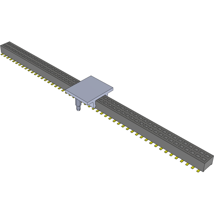 Samtec-CLP-150-02-G-D-BE-PA Piastre connettori e prese PCB Conn Socket Strip SKT 100 POS 1.27mm Solder ST Bottom Entry SMD TIGER CLAW™ Tray